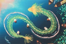 Año de Dragón 2024 motiva exposición de dibujos