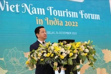 El embajador vietnamita en la India, Nguyen Thanh Hai en el evento (Fotografía: VNA)