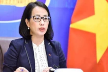 La portavoz adjunta del Ministerio de Relaciones Exteriores de Vietnam Pham Thu Hang (Fotografía: VTV)