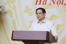 El primer ministro vietnamita, Pham Minh Chinh, en el evento. (Fotografía: VNA)