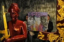 La obra “Hermanos gemelos”. 