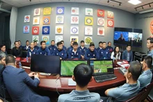 Clase de capacitación para los árbitros nacionales sobre el uso del árbitro asistente de video (Fotografía: VFF)