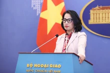 La portavoz del Ministerio de Relaciones Exteriores de Vietnam, Pham Thu Hang. (Foto: VTV)