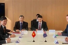 La delegación del PCV se reúne con representantes del Ministerio de Relaciones Exteriores y Comercio de Nueva Zelanda. (Fotografía: VNA)