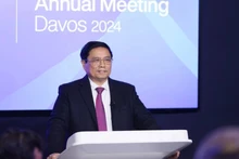 El primer ministro de Vietnam, Pham Minh Chinh, habla en el evento. (Foto: VNA)