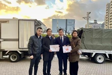 Comunidad vietnamita en Japón brinda más asistencia a afectados por terremoto (Foto: VNA)