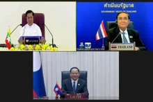 Dirigentes en el evento. (Fotografía: Ministerio de Relaciones Exteriores de Tailandia)