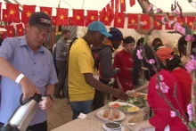 En el pabellón vietnamita. (Fotografía: VNA)