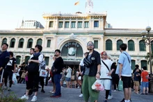 Turistas sudcoreanos en Ciudad Ho Chi Minh. (Foto: VNA)