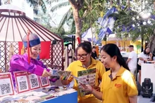 El pabellón de Mongolia en un evento en Ciudad Ho Chi Minh. (Foto: VNA)