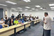 El embajador de Vietnam en Singapur, Mai Phuoc Dung, en el evento (Foto: VNA)
