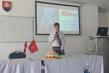 El embajador de Vietnam en Eslovaquia, Nguyen Tuan, en el evento. (Foto: VOV)