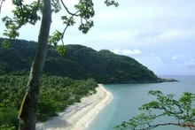Playa en el Parque Nacional de Con Dao. (Foto: VNA)