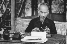 El Presidente Ho Chi Minh en la base revolucionaria de Viet Bac. (Foto: VNA)