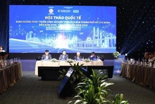 Durante la conferencia internacional sobre orientación al desarrollo industrial en Ciudad Ho Chi Minh para 2030, con visión a 2050 (Fotografía: VNA)