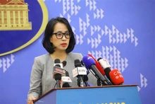 La portavoz del Ministerio de Relaciones Exteriores de Vietnam, Pham Thu Hang (Fotografía: VNA)