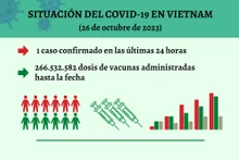 Infografía: Actualización sobre la situación del Covid-19 en Vietnam - 26 de octubre de 2023