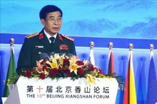 El ministro de Defensa de Vietnam, Phan Van Giang, interviene en la cita (Fotografía: VNA)