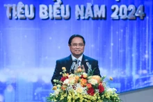 El primer ministro Pham Minh Chinh habla en el evento. (Foto: Nhan Dan)