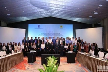 Delegados en el evento.