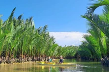 Recorrido en bote a través del bosque de cocoteros. (Fotografía: hoiankayaktours.com)