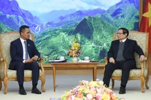 [Foto] Premier vietnamita recibe al ministro de Interior de Camboya
