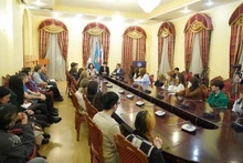 En la actividad. (Fotografía: VNA)