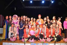 La delegación vietnamita participante del festival cultural francófono (Foto: VNA)