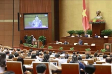 Una sesión de la Asamblea Nacional de Vietnam (Foto: VNA)