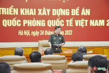 El viceministro de Defensa Nacional, coronel general Hoang Xuan Chien, en el evento (Foto: qdnd)