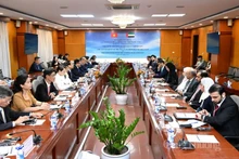 En la sesión plenaria de la quinta reunión del Comité Intergubernamental entre Vietnam y EAU (Foto: congthuong.vn)
