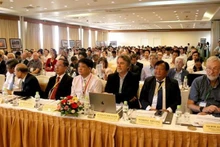 Unos 300 delegados, incluidos 100 extranjeros provenientes de 20 países, participan en taller internacional sobre nanotecnología. (Foto: VNA)