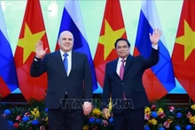El primer ministro de Rusia, Mikhail Mishustin, concluyó su exitosa visita oficial a Vietnam, realizada por invitación de su homólogo anfitrión, Pham Minh Chinh. (Foto: VNA)