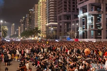 [Foto] "Mar de gente" da la bienvenida al Año Nuevo 2025 en ciudad vietnamita de Da Nang 