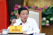 El viceprimer ministro vietnamita Tran Hong Ha interviene en la cita (Foto: VNA)