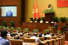 To Lam, secretario general del PCV y presidente de Vietnam, habla en la conferencia (Foto: Nhan Dan)