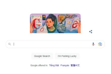 El dibujo de Suong Nguyet Anh en la página de inicio de Google (Foto: Google Doodle).