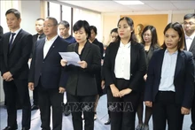 [Foto] Honras fúnebres al secretario general del PCV Nguyen Phu Trong en Hong Kong (China)