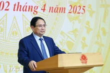 El primer ministro de Vietnam, Pham Minh Chinh, interviene en la cita (Foto: VNA)