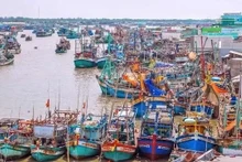 Los barcos pesqueros en la provincia de Ca Mau (Foto: VNA)