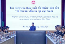 La viceministra de Planificación e Inversión Nguyen Thi Bich Ngoc preside el evento. (Foto: CTV)
