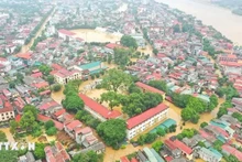 Inundaciones en Yen Bai. (Foto: VNA)