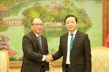 El viceprimer ministro de Vietnam Tran Hong Ha recibe a Hao Quoc Tien, director ejecutivo del grupo Toyota para la región Asia. (Foto: VNA)