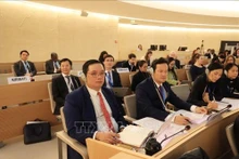 La delegación vietnamita participa en el 58.º periodo de sesiones del Consejo de Derechos Humanos de las Naciones Unidas. (Foto: VNA)