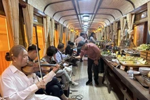 En el tren turístico (Foto: VNR)