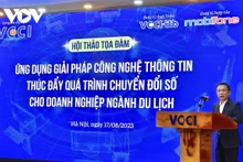  Bui Trung Nghia, vicepresidente de VCCI, habla en el evento (Foto: VOV)