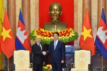 [Foto] Presidente vietnamita se reúne con rey de Camboya 