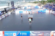 El Torneo Internacional de Teqball 2024 se lleva a cabo en la ciudad de Quy Nhon.