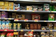 Algunos productos vietnamitas se venden en el supermercado Wellcome, Hong Kong. (Foto: VNA)
