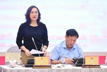 La viceministra de Industria y Comercio, Phan Thi Thang, en la reunión (Foto: VNA)